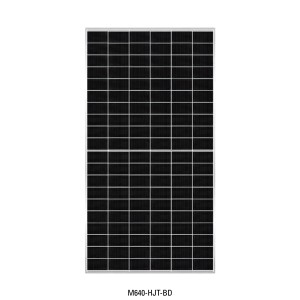Módulo fotovoltaico bifacial HJ (meio corte) 640W